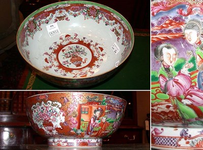 Lot 571 - Chinese Export Porcelain Mandarin Palette...