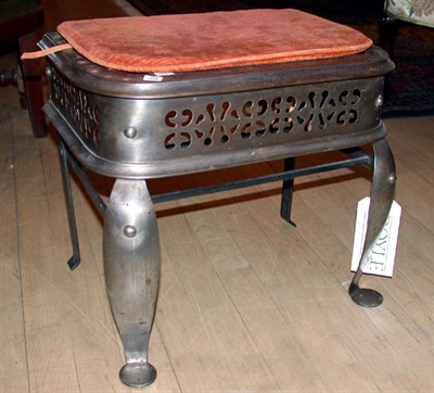 Lot 292 - George III Style Stainless Steel Trivet The...