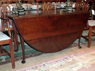 Lot 347 - George II Style Mahogany Drop-Leaf Table