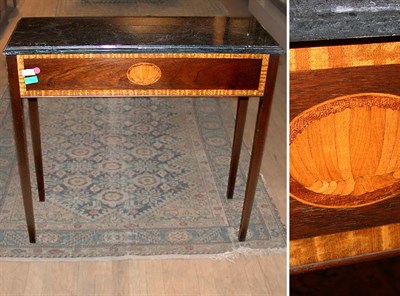 Lot 356 - Georgian Style Marble Top Mahogany Console