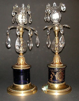Lot 654 - Pair of Regency Style Gilt-Bronze Mounted...