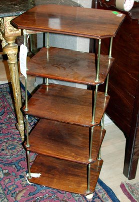 Lot 362 - Regency Brass Mounted Mahogany Five-Tier...