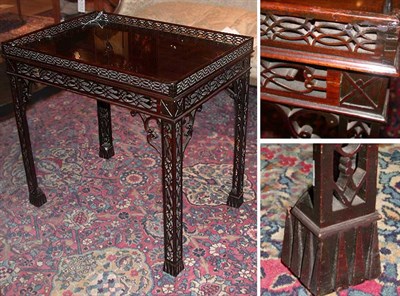 Lot 324 - George III Style Mahogany Silver Table The...