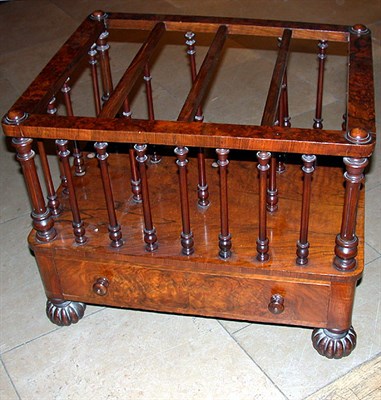 Lot 645 - Victorian Walnut Canterbury 19th Century The...
