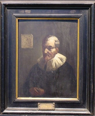 Lot 132 - Follower of Teniers PORTRAIT OF A MAN Oil on...
