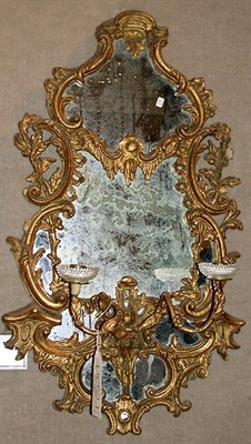 Lot 652 - George III Gilt-Wood Girandole Mirror 18th...