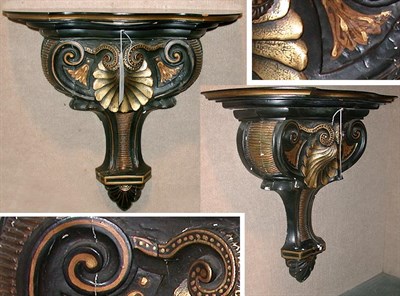 Lot 465 - Pair of Regency Style Painted and Parcel Gilt...
