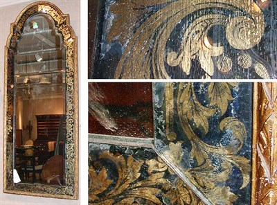 Lot 464 - Continental Gilt-Wood and Eglomise Mirror