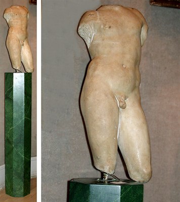 Lot 172 - Roman or Later Marble Torso of a Youth Weight...