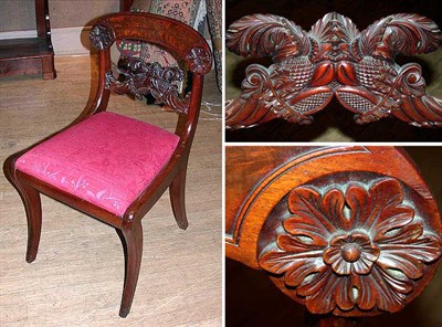 Lot 233 - Regency Mahogany Window Bench Together with a...