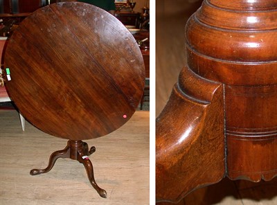 Lot 256 - Georgian Style Mahogany Tilt-Top Table