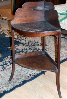 Lot 188 - George III Mahogany Corner Stand
