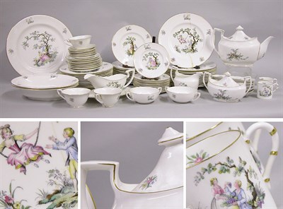 Lot 378 - Royal Worcester Porcelain Dinner Service In...