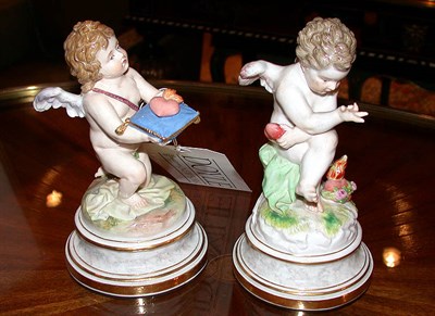 Lot 315 - Two Meissen Porcelain Figural Groups Each...