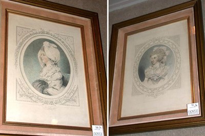 Lot 72 - Artist Unknown [PORTRAITS] Two hand-colored...