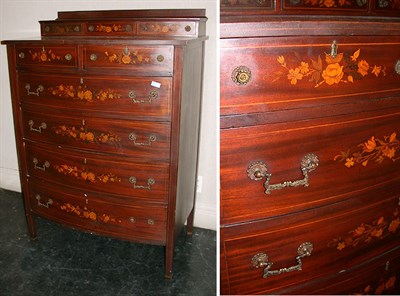 Lot 128 - Edwardian Inlaid Mahogany Chest of Drawers