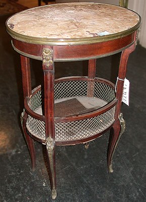 Lot 136 - Louis XV Style Marble Top Gilt-Bronze Mounted...