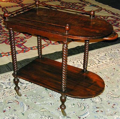 Lot 147 - Victorian Mahogany Bar Cart