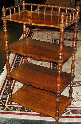 Lot 89 - Regency Style Mahogany Four-Tier Etagere