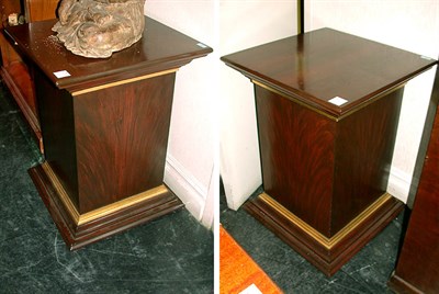 Lot 98 - Pair of Empire Style Parcel Gilt Mahogany...