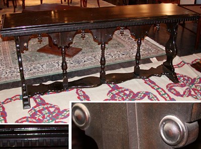 Lot 174 - Renaissance Style Ebonized Sofa Table