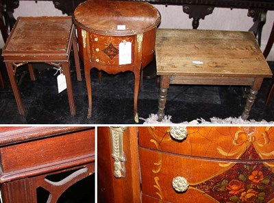 Lot 175 - Miscellaneous Group of Three Mahogany or Elm...