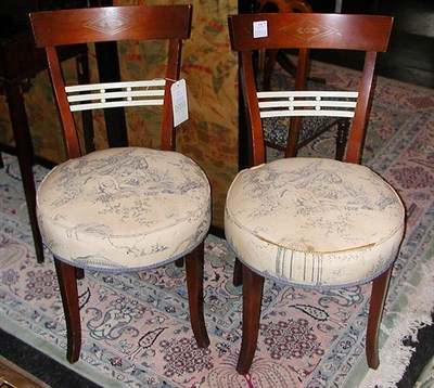 Lot 210 - Pair of Neoclassical Style Brass Inlaid...