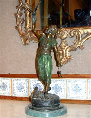 Lot 349 - Art Deco Style Patinated Metal Sculpture...