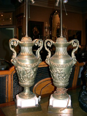 Lot 403 - Pair of Neoclassical Style Gilt-Bronze...
