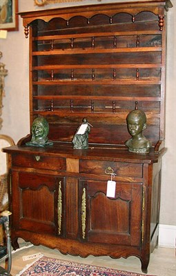 Lot 503 - Provincial Louis XV Style Beechwood Hutch