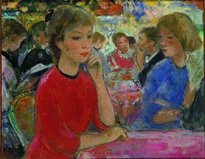 Lot 232 - Francois Gall French, 1912-1987 WOMAN AT AN...