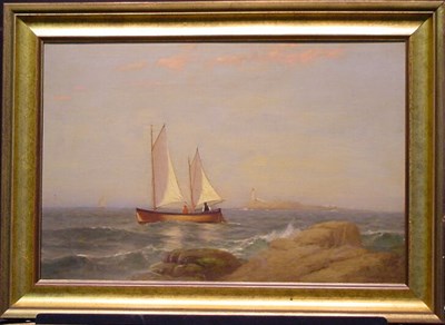 Lot 84 - Warren W. Sheppard 1858-1937 BOATING OFF...