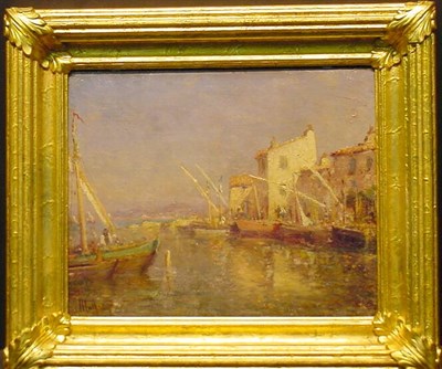 Lot 43 - Charles Malfroy French, 1862-1951 PORT SCENE...