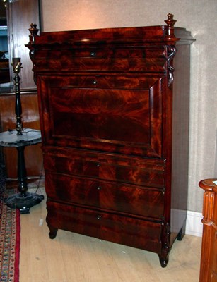 Lot 2545 - Neoclassical Style Mahogany Secretaire a...