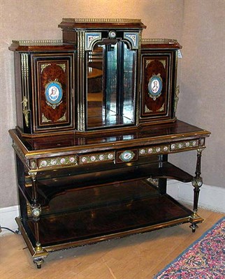 Lot 313 - Napoleon III Bronze and Porcelain Mounted...