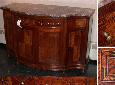 Lot 649 - Louis XVI Style Parquetry Inlaid Mahogany Side...