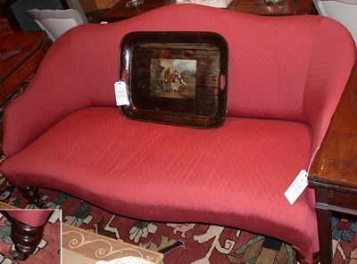 Lot 513 - Victorian Upholstered Mahogany Settee