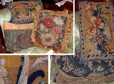 Lot 524 - Group of Five Aubusson Pillows