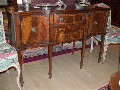 Lot 375 - Georgian Style Mahogany Serpentine Front...