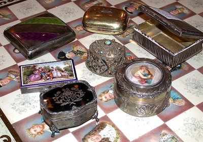 Lot 484 - Miscellaneous Group of Six Metal Boxes...
