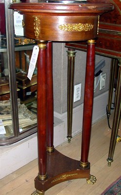 Lot 593 - Empire Style Mahogany Pedestal Height 34...