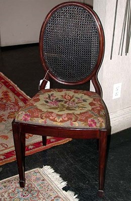 Lot 427 - Set of Four Regency Style Mahogany Side Chairs...
