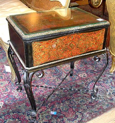 Lot 269 - Napoleon III Boulle and Ebony Lift Top Box...