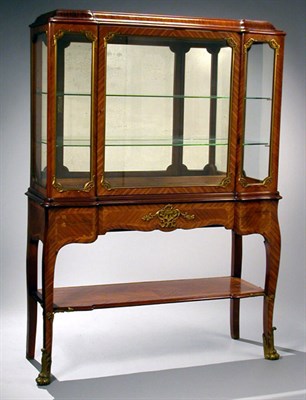 Lot 107 - Louis XV Style Bronze Mounted Mahogany Vitrine...