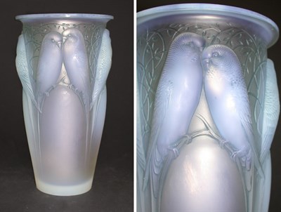 Lot 383 - Lalique Ceylan Glass Vase In frosted glass...