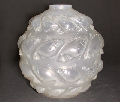 Lot 385 - Lalique Camaret Frosted Glass Vase Height 5...