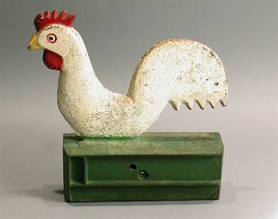 Lot 272 - Painted Cast Iron Mill Weight In the form of a...