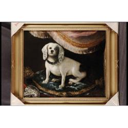 Lot 85 - Spanish School, 18th century A TOY DOG ON A...