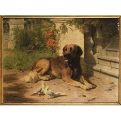 Lot 203 - Conradyn Cunaeus Dutch, 1828-1895 A LEONBURGER...