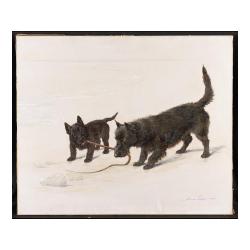 Lot 231 - Maud Earl British, d.1943 A TUG O'WAR Signed...